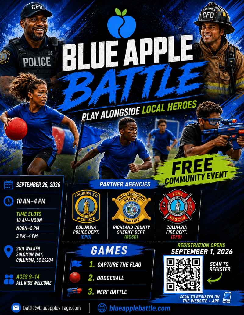 Blue Apple Battle Event Flyer 1
