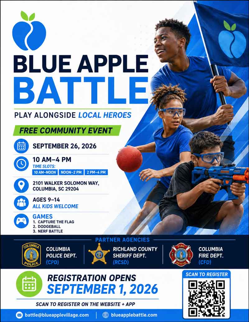 Blue Apple Battle Event Flyer 2