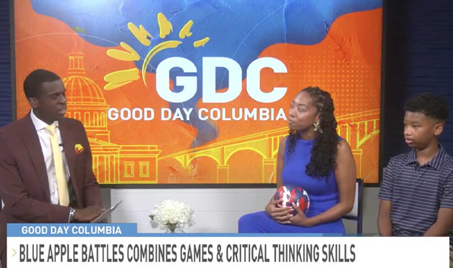 LIVE on Good Morning Columbia - WACH Fox57 - Interview screenshot for Blue Apple Battle